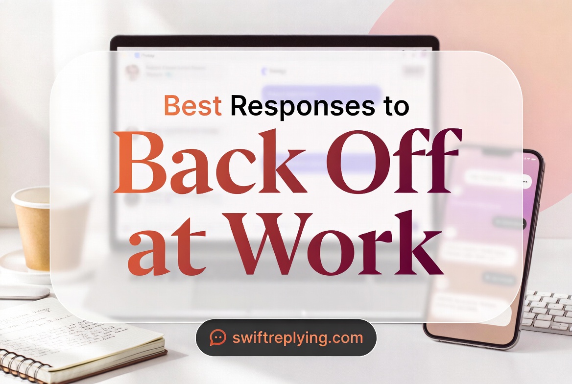 Best Responses to Back Off at Work