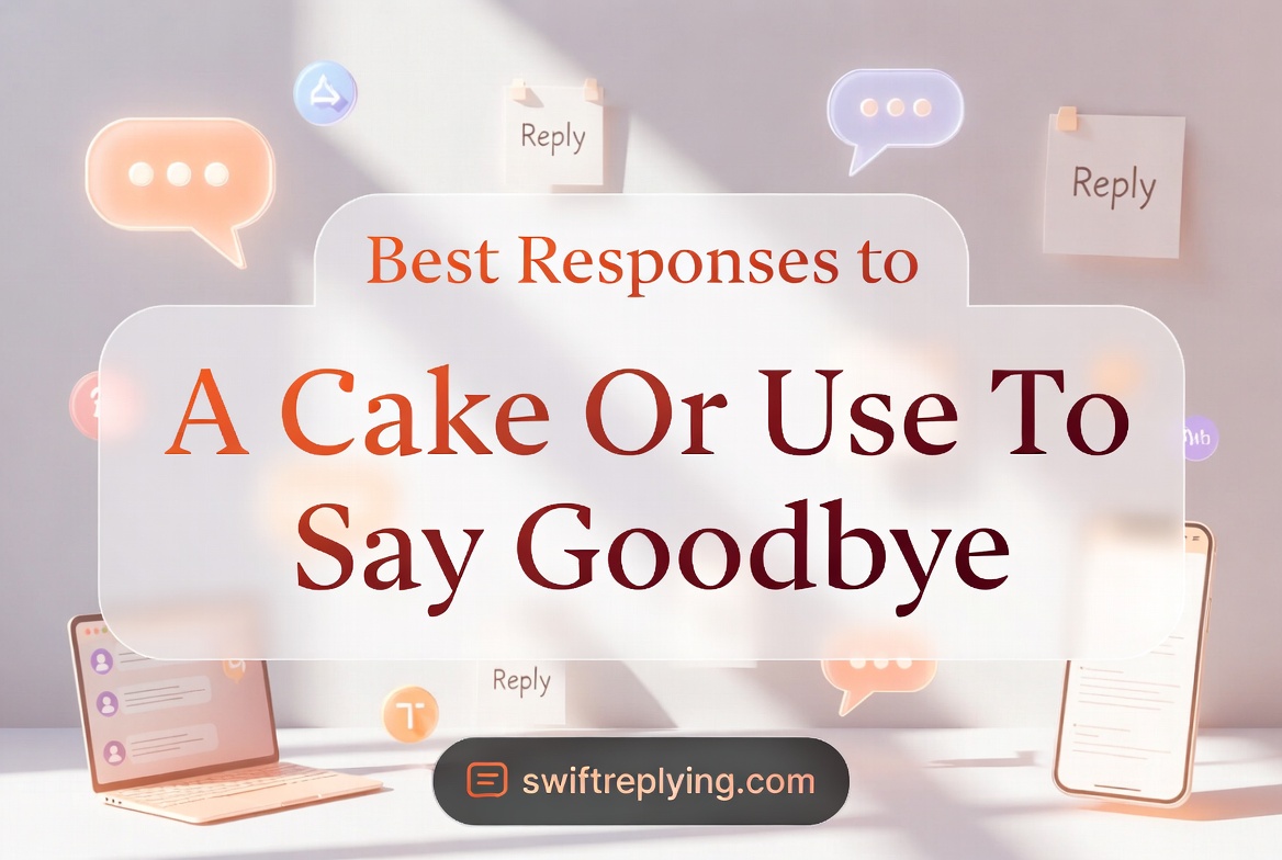 Best Responses to A Cake Or Use To Say Goodbye
