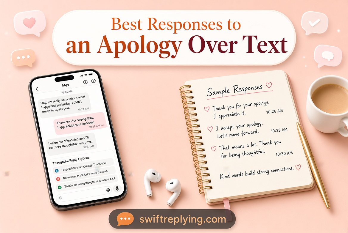Best Responses to an Apology Over Text