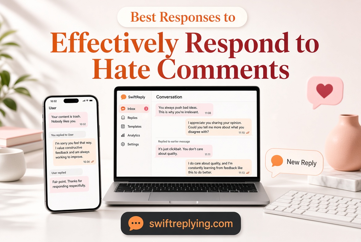 Best Responses to Effectively Respond to Hate Comments