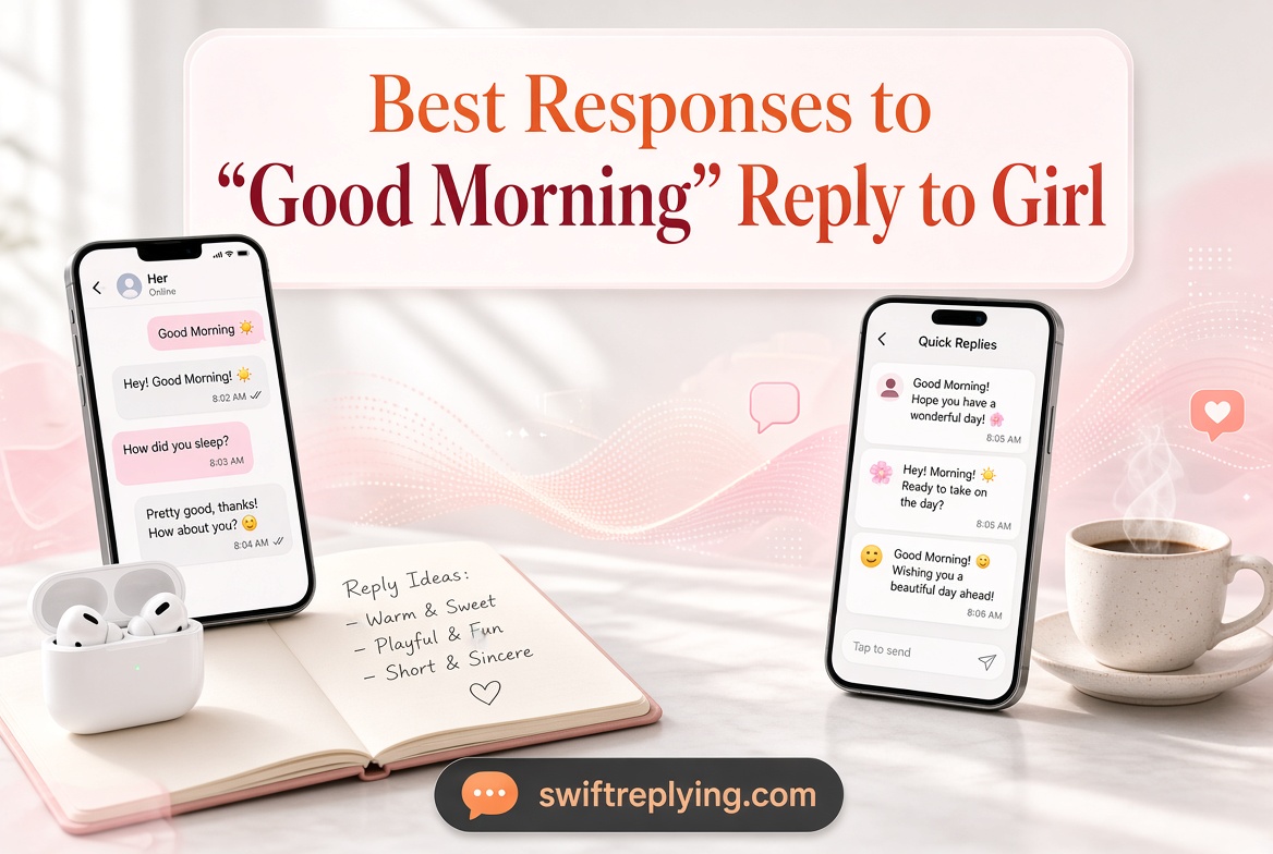 Best Responses to "Good Morning" Reply to Girl