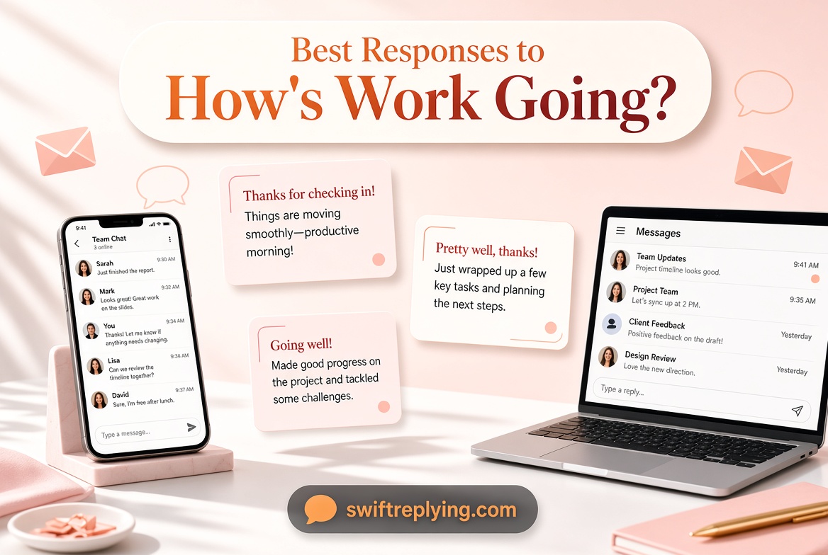 Best Responses to How’s Work Going?
