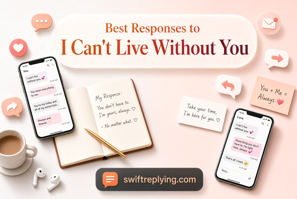Best Responses to “I Can’t Live Without You”