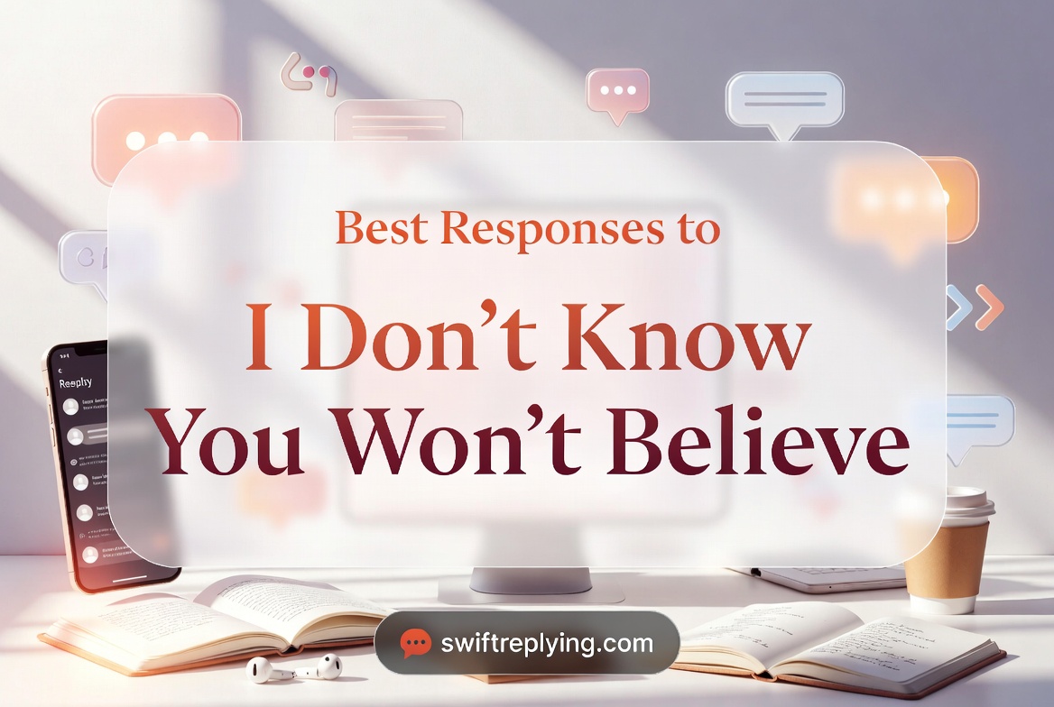 Best Responses to I Don’t Know You Won’t Believe