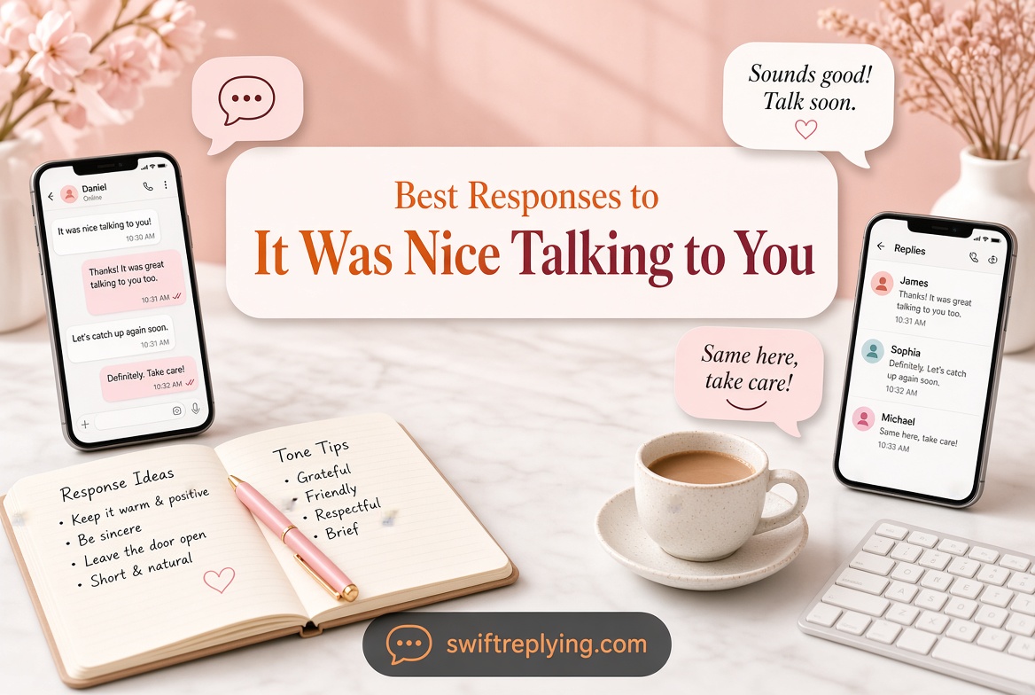 Best Responses to "It Was Nice Talking to You"