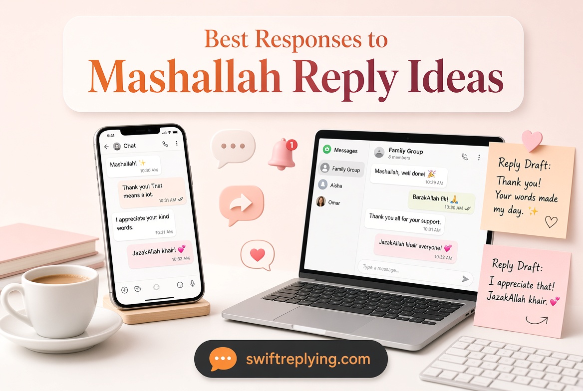 Best Responses to Mashallah Reply Ideas