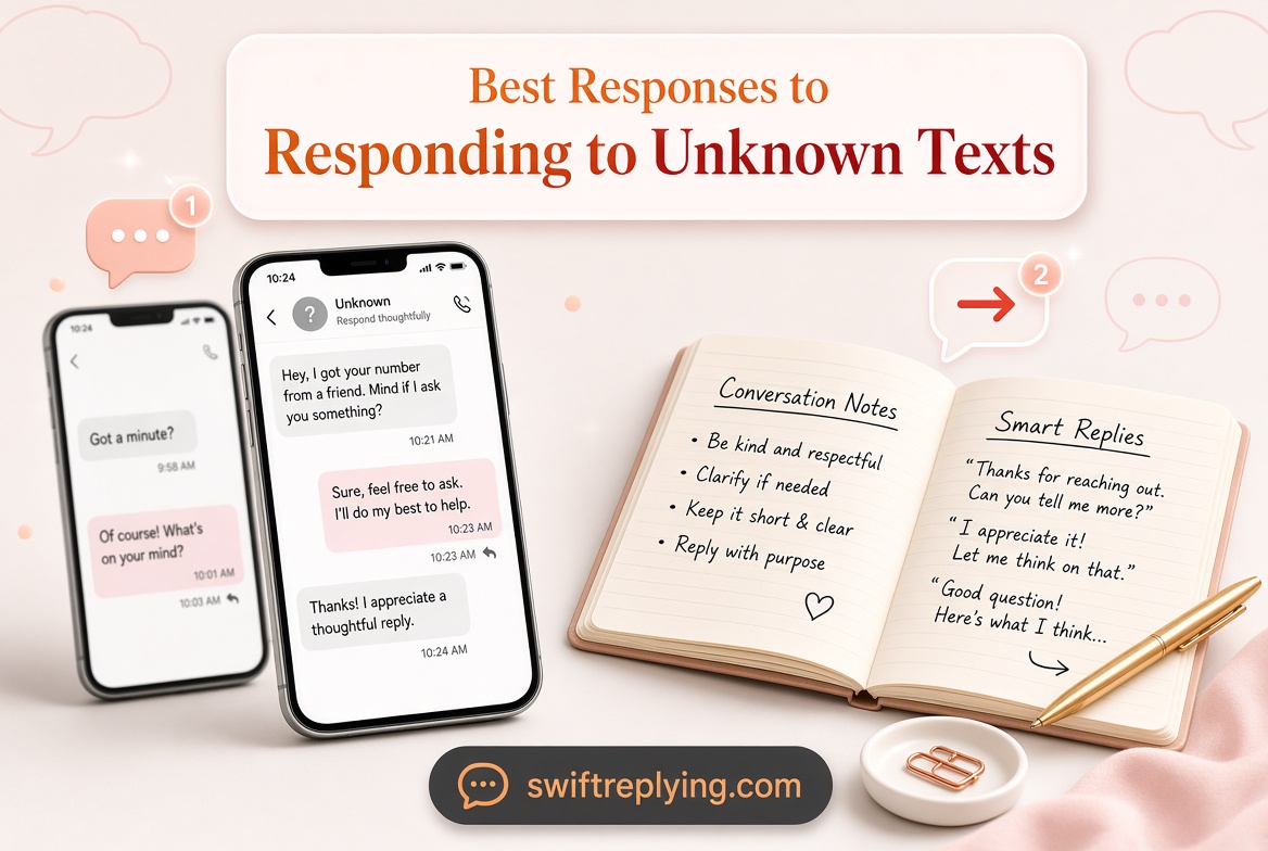 Best Responses to Responding to Unknown Texts