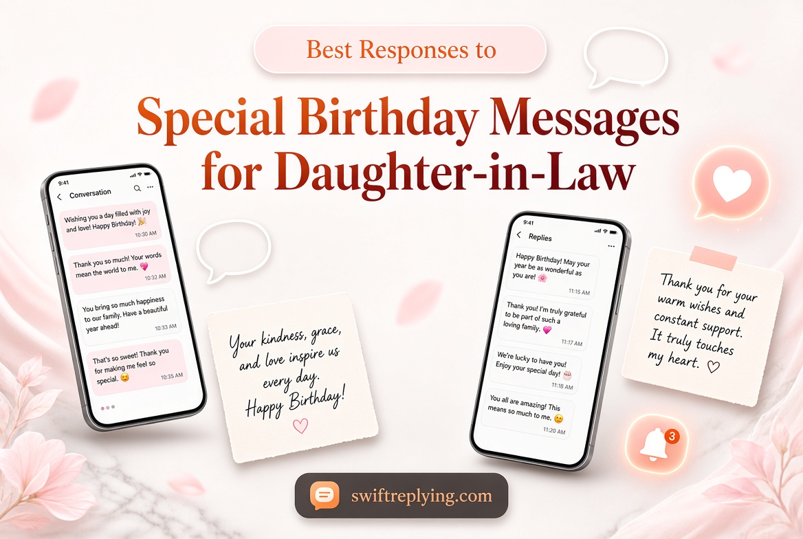 Best Responses to Special Birthday Messages for Daughter-in-Law