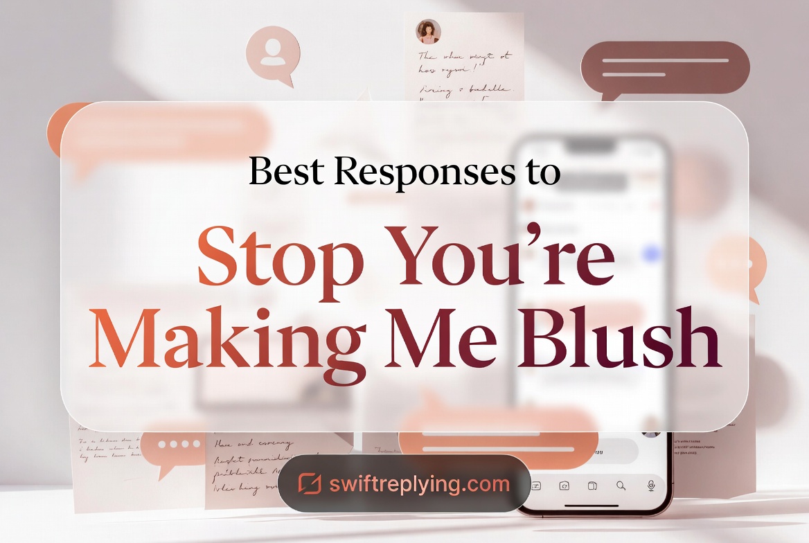 Best Responses to Stop You're Making Me Blush