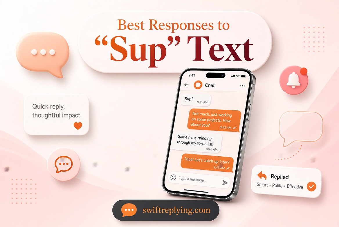 Best Responses to “Sup” Text