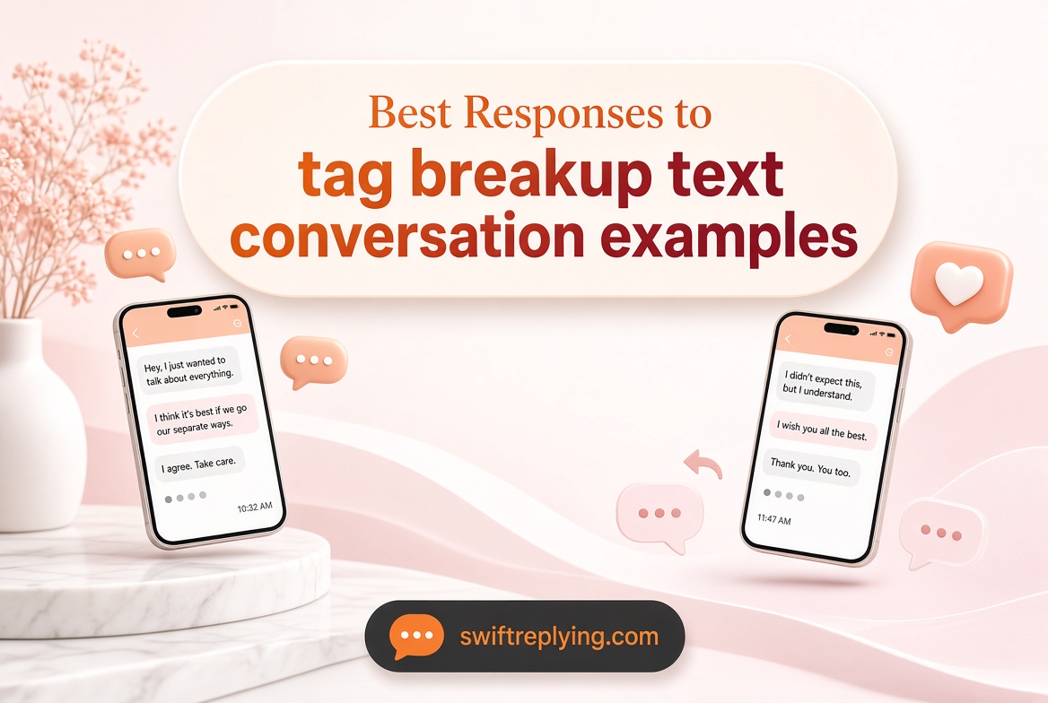 Best Responses to "Tag Breakup Text Conversation Examples"