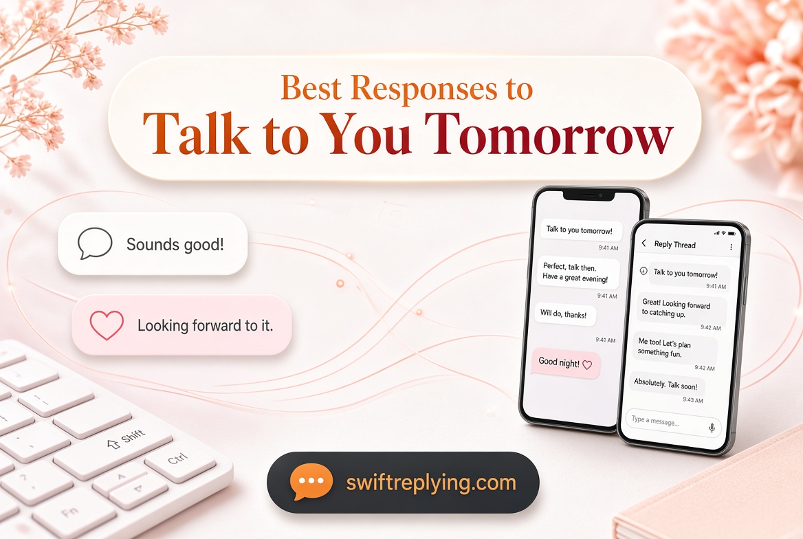 Best Responses to "Talk to You Tomorrow"
