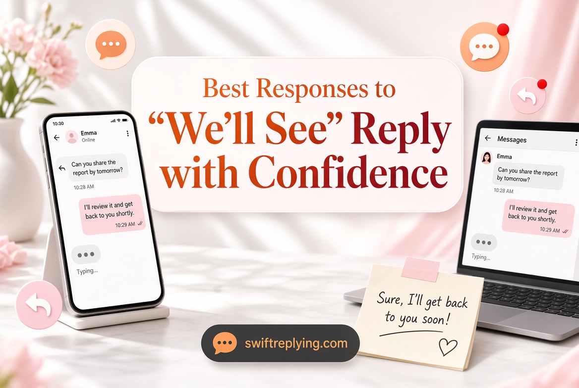 Best Responses to “We’ll See” Reply with Confidence