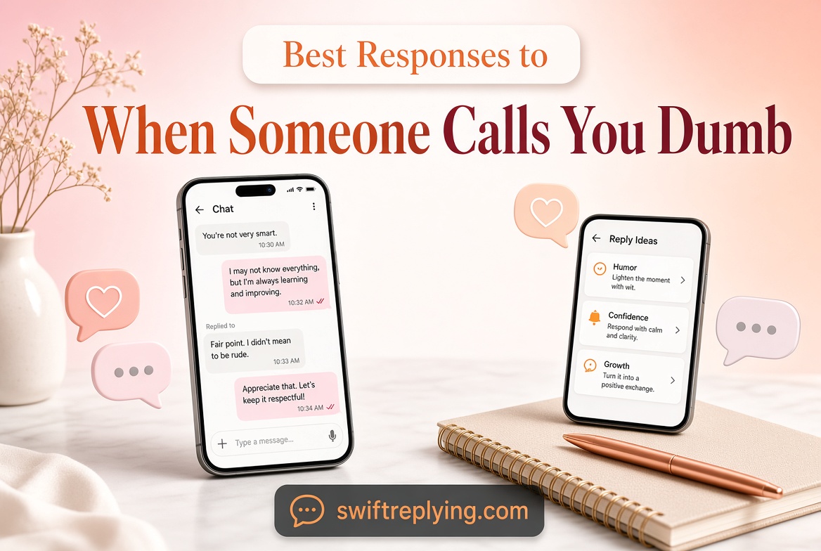 Best Responses to When Someone Calls You Dumb