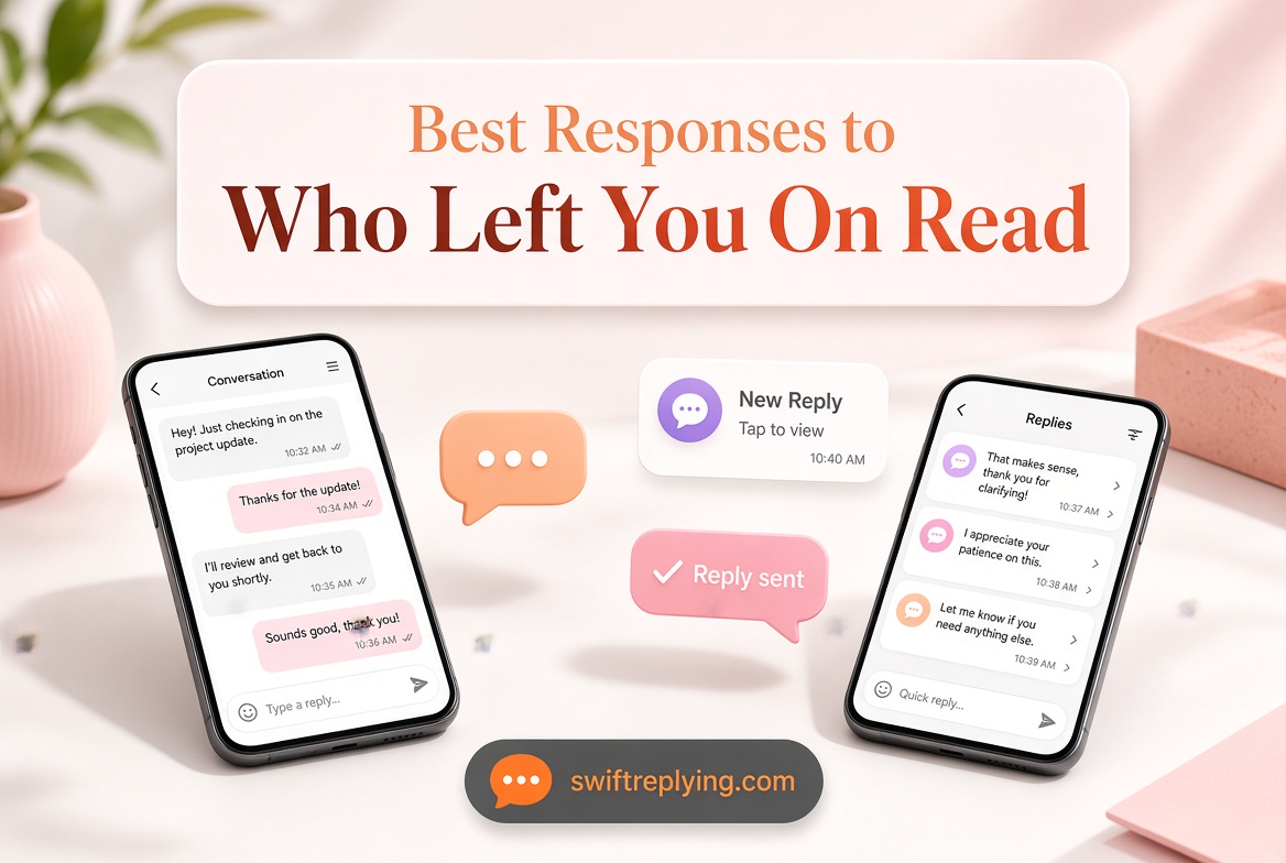 Best Responses to Who Left You On Read