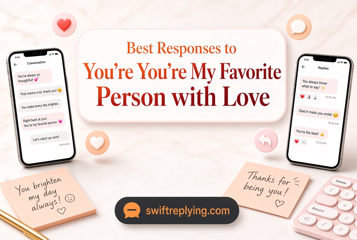 Best Responses to “You’re My Favorite Person” with Love