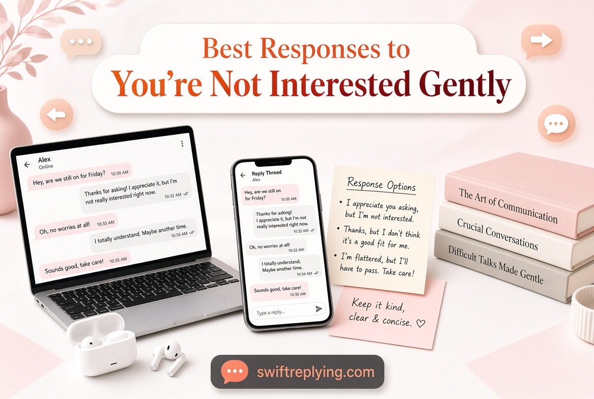 Best Responses to You're Not Interested Gently