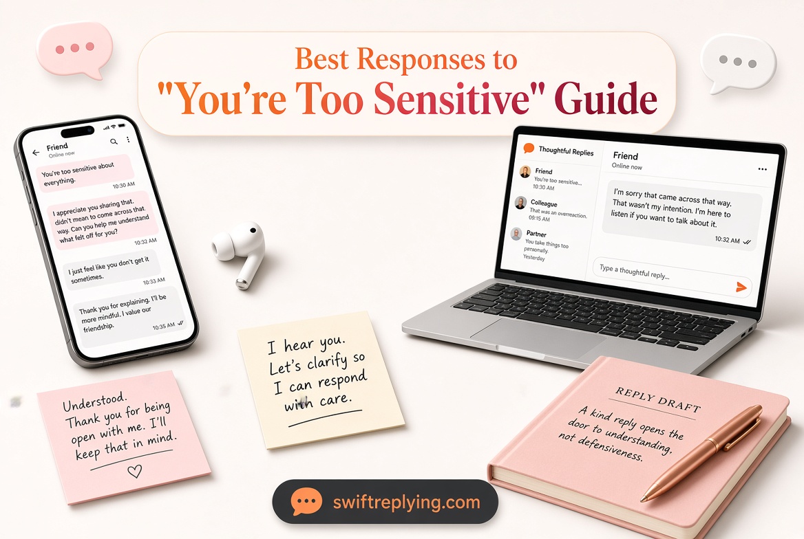 Best Responses to “You’re Too Sensitive” Guide