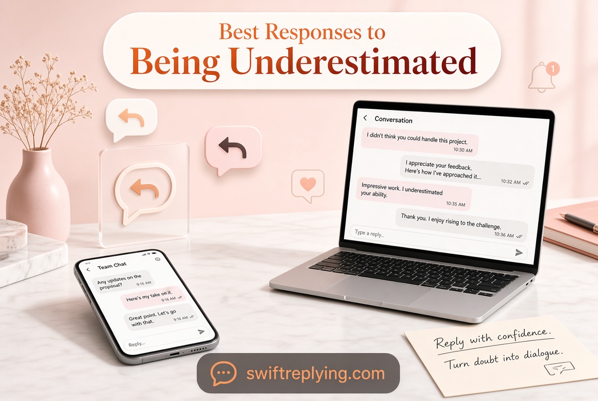 Best Responses to Being Underestimated