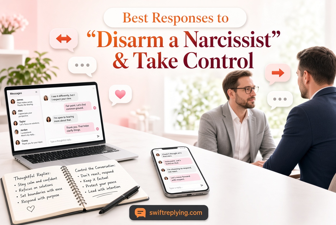 Best Responses to “Disarm a Narcissist” & Take Control