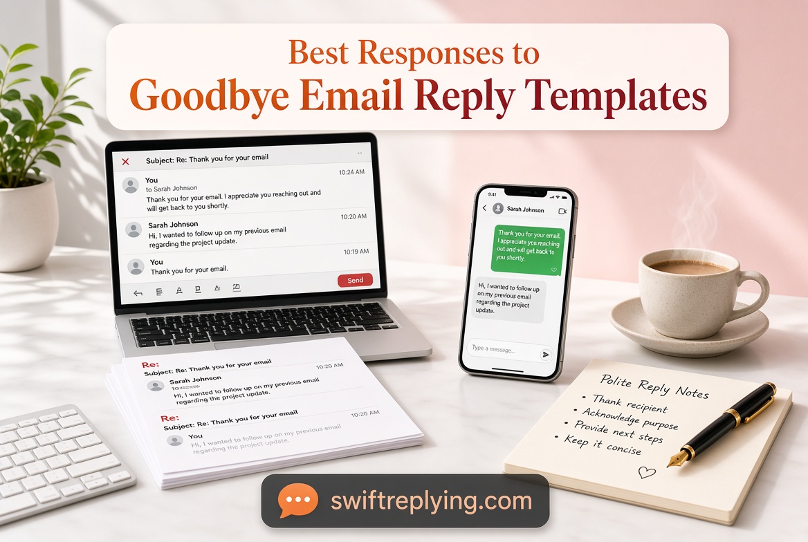 Best Responses to Goodbye Email Reply Templates