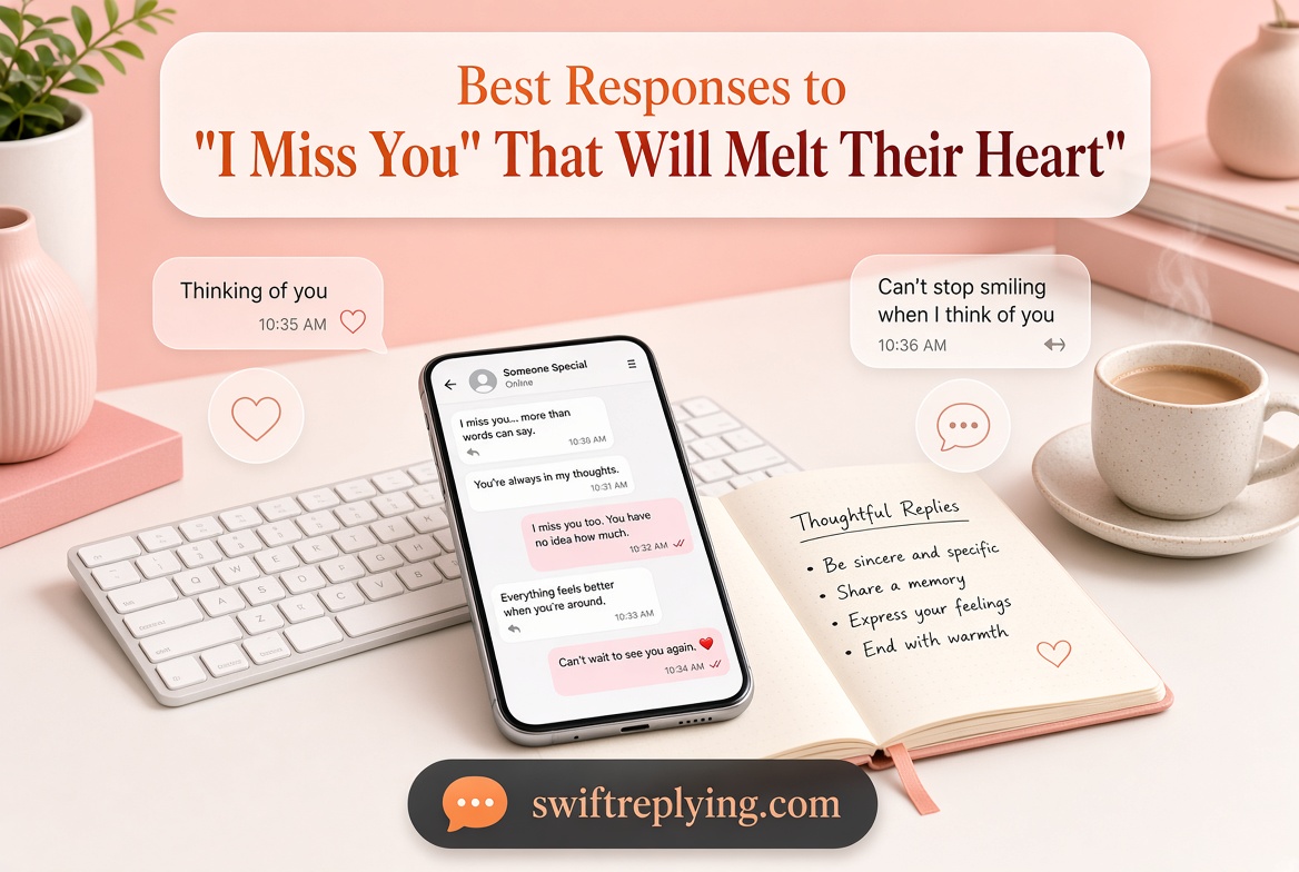 Best Responses to "I Miss You" That Will Melt Their Heart