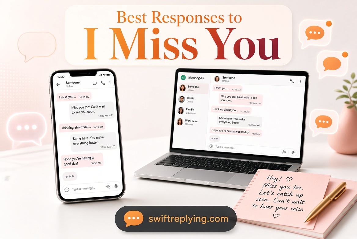 Best Responses to “I Miss You”