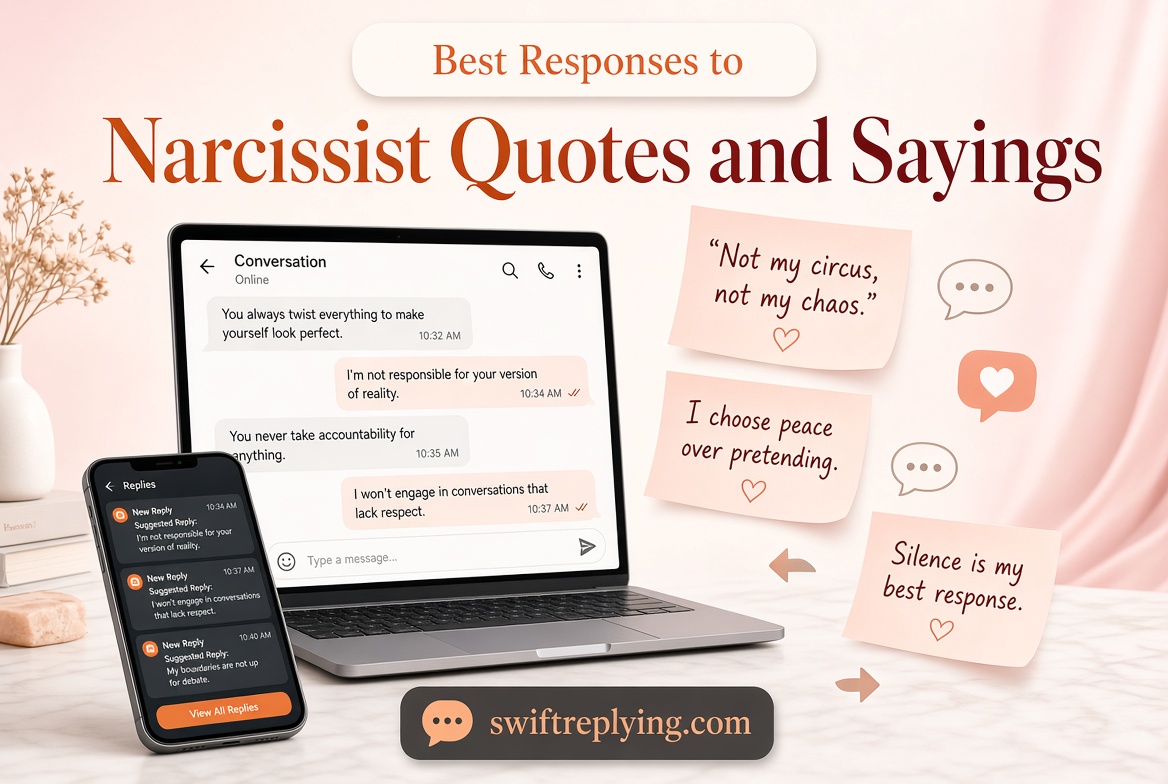 Best Responses to Narcissist Quotes and Sayings