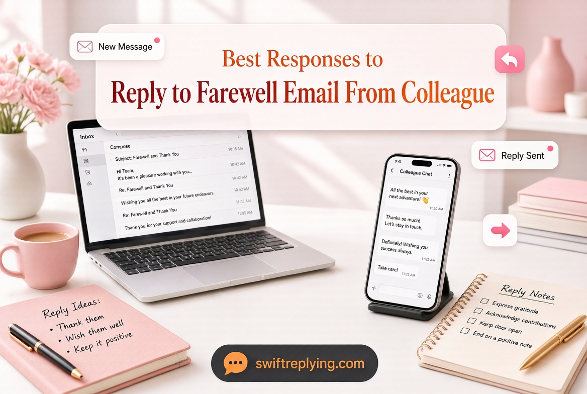 Best Responses to Reply to Farewell Email From Colleague