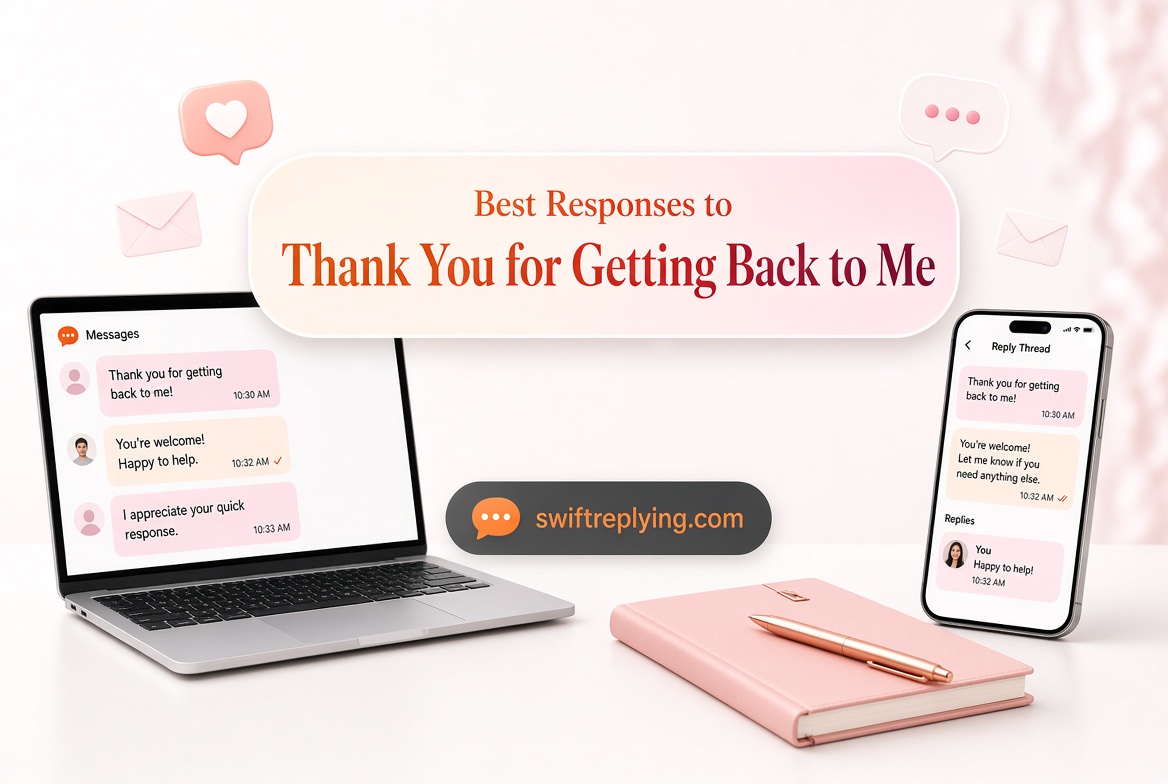Best Responses to "Thank You for Getting Back to Me"
