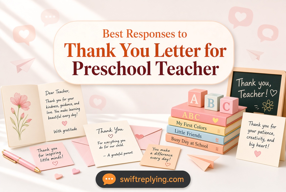 Best Responses to Thank You Letter for Preschool Teacher