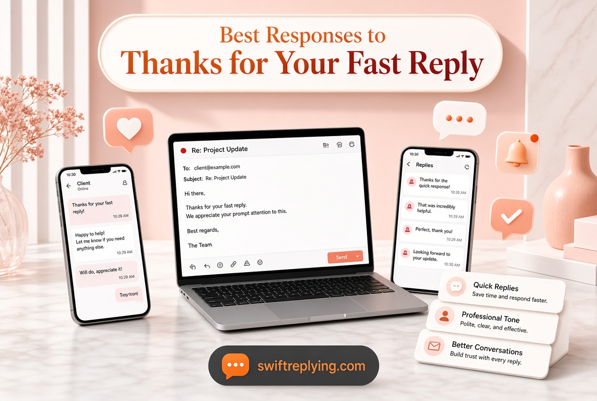 Best Responses to "Thanks for Your Fast Reply"
