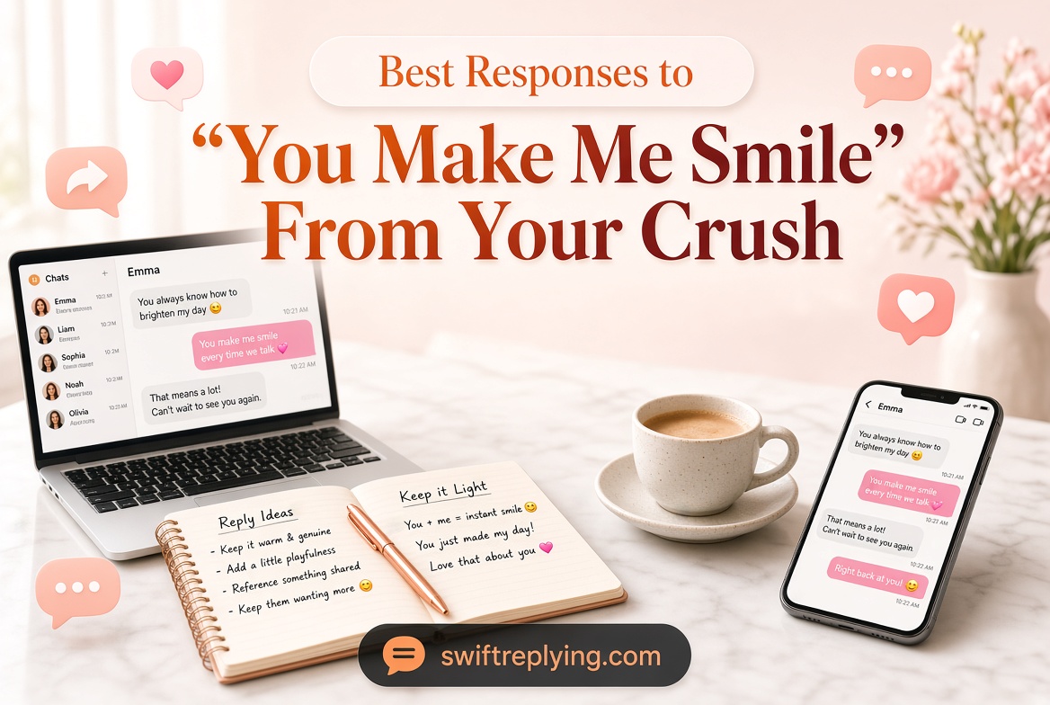 Best Responses to “You Make Me Smile” From Your Crush