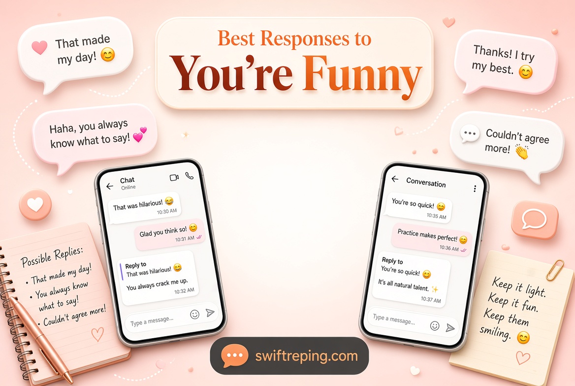 Best Responses to “You’re Funny”