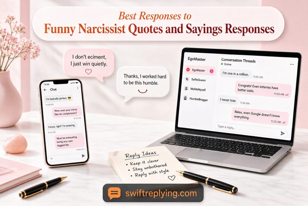 Funny Narcissist Quotes and Sayings Responses
