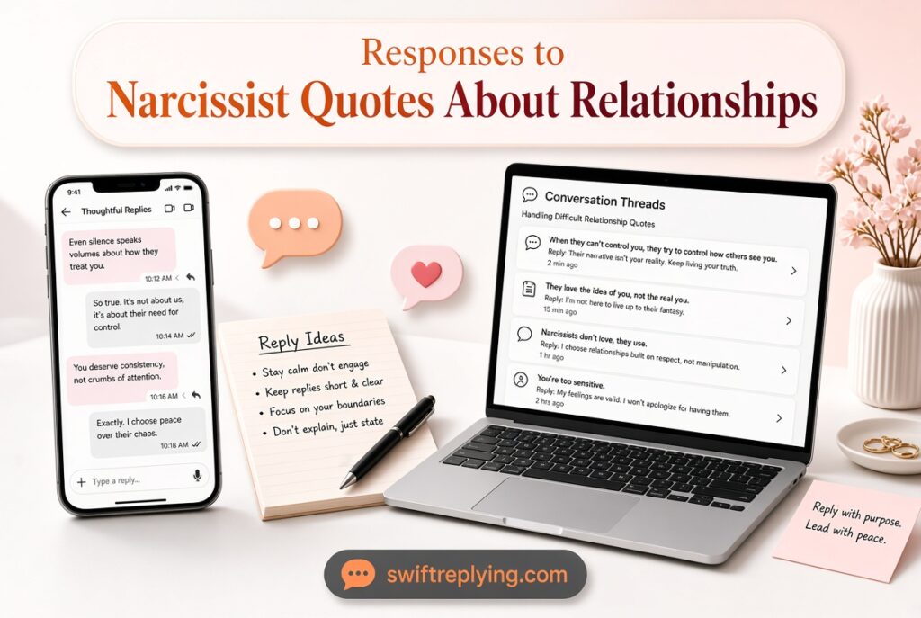 Responses to Narcissist Quotes About Relationships