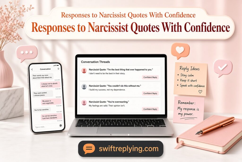 Responses to Narcissist Quotes With Confidence