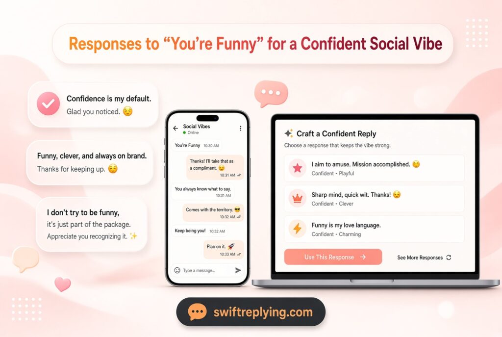 Responses to “You’re Funny” for a Confident Social Vibe