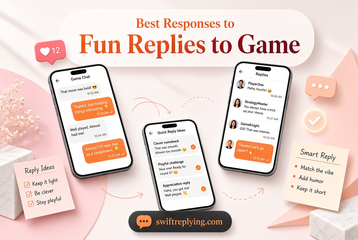 Best Responses to Fun Replies to Game