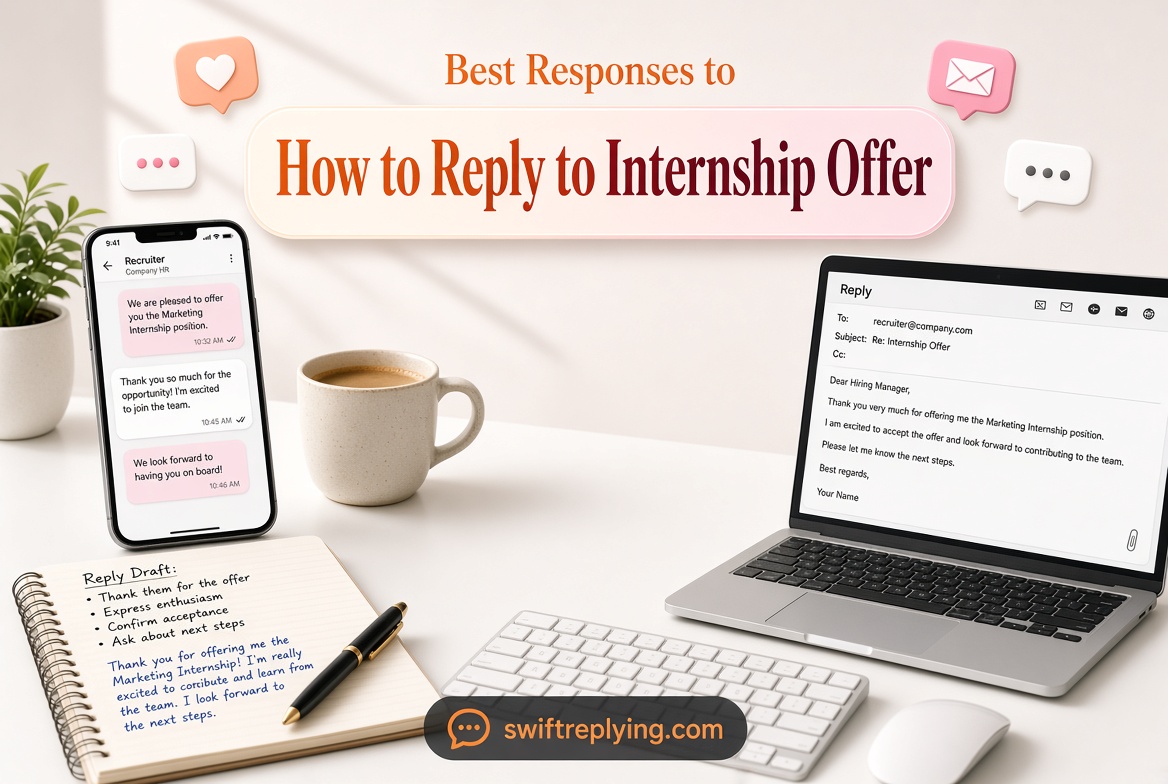 Best Responses to How to Reply to Internship Offer