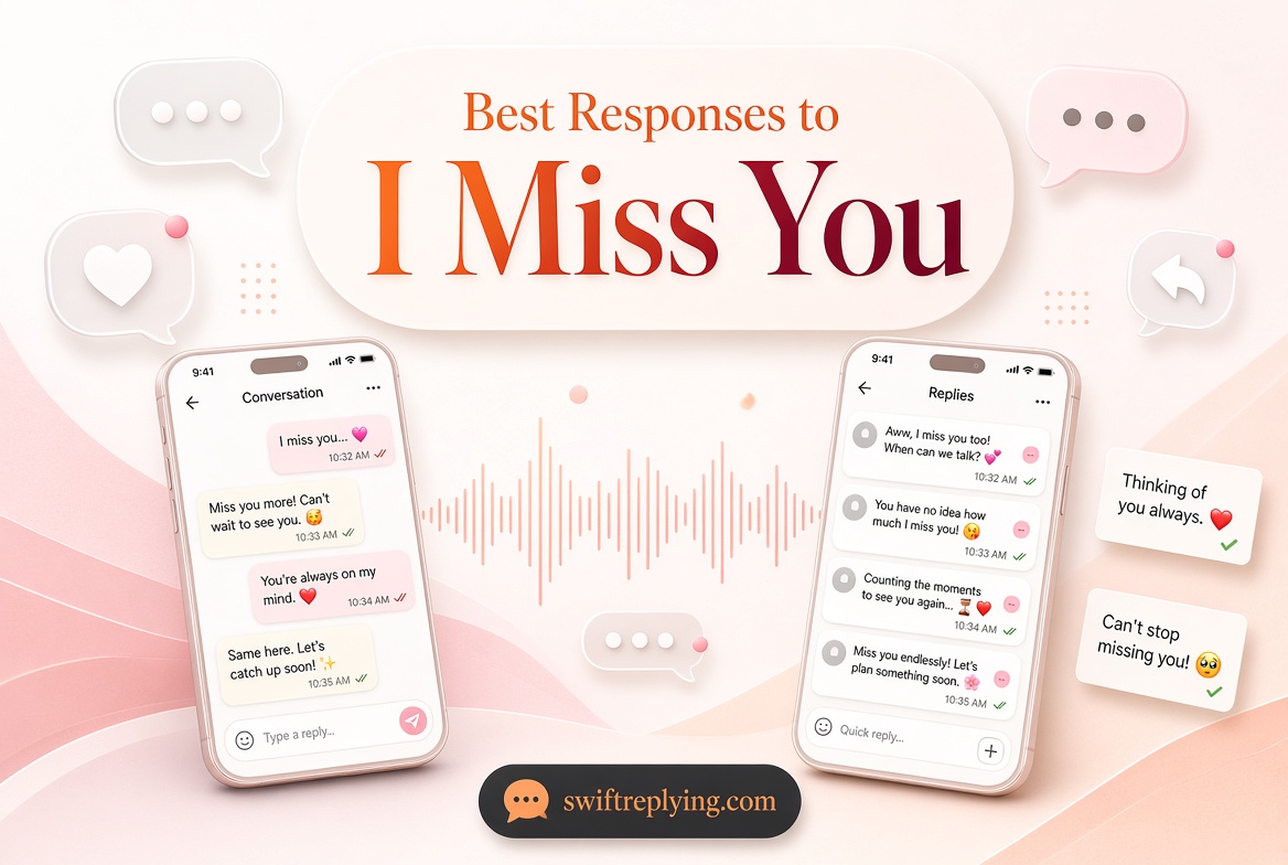 Best Responses to “I Miss You”