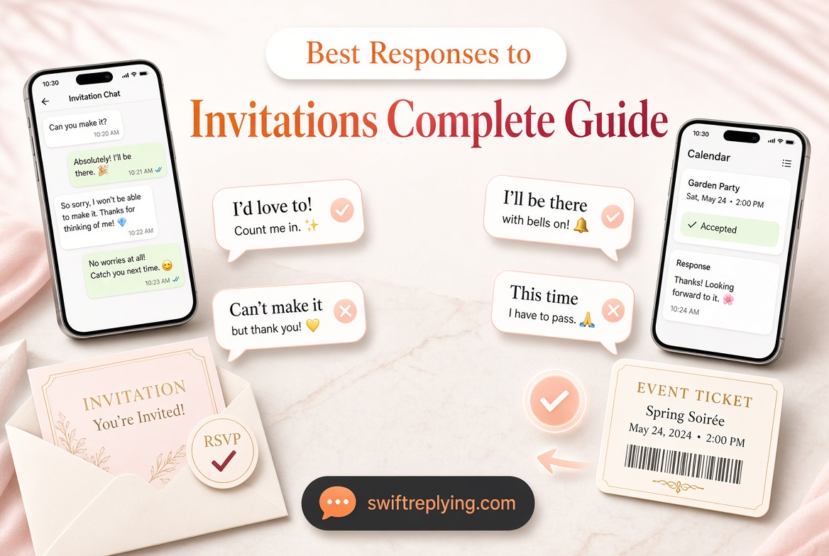 Best Responses to Invitations Complete Guide