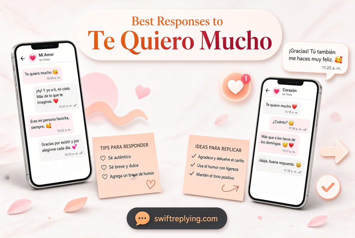 Best Responses to "Te Quiero Mucho"