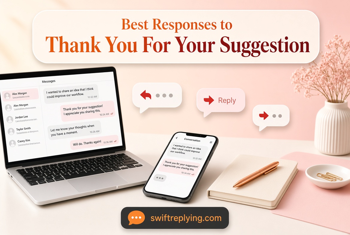 Best Responses to “Thank You For Your Suggestion”