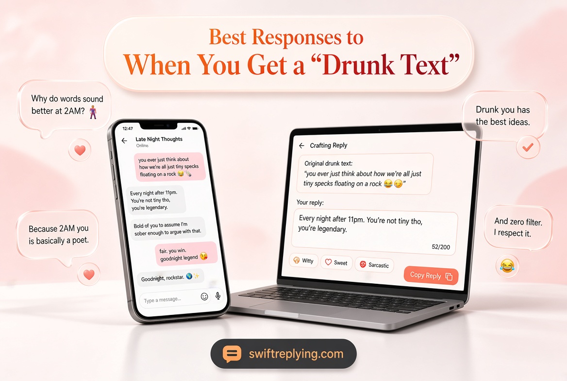 Best Responses to When You Get a “Drunk Text”