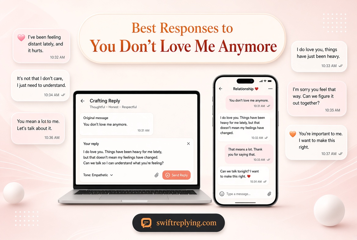 Best Responses to “You Don’t Love Me Anymore”