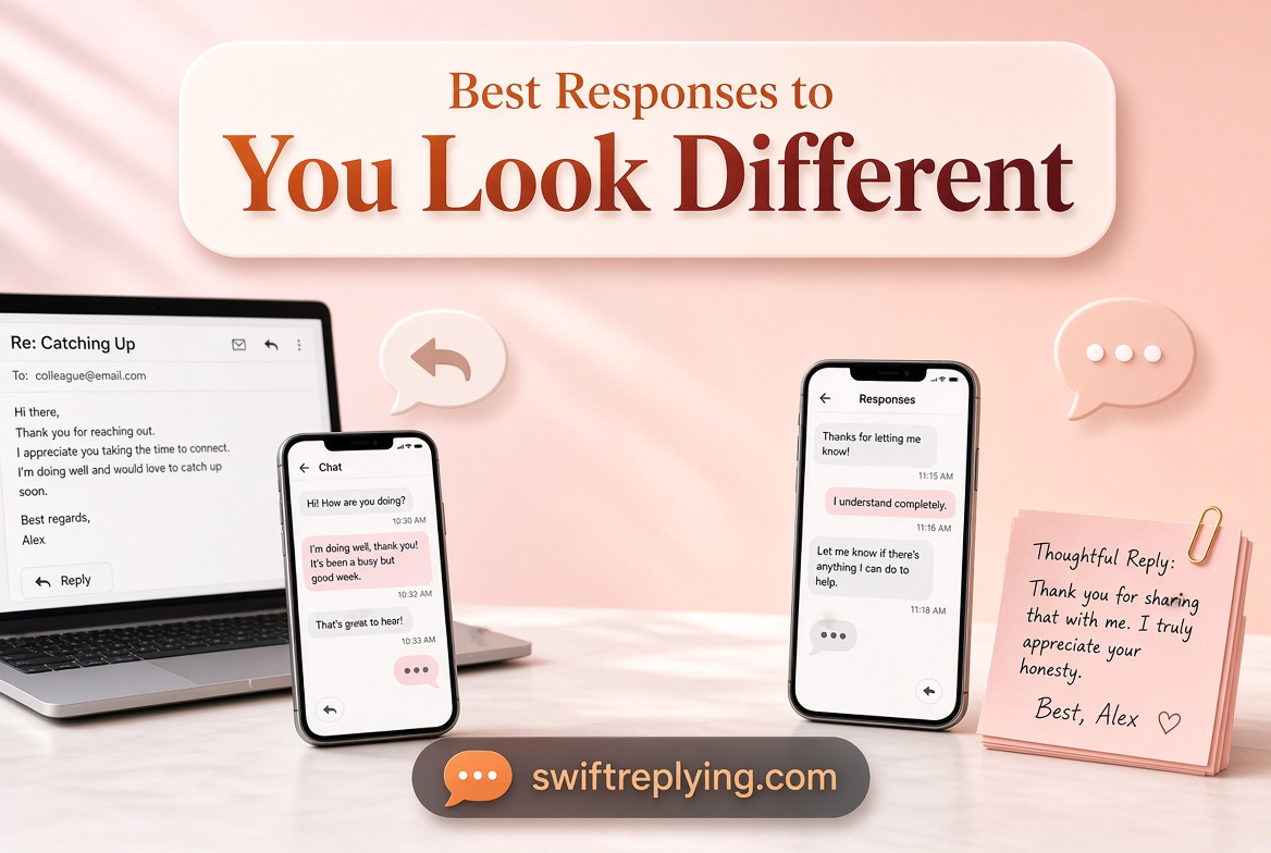 Best Responses to “You Look Different”