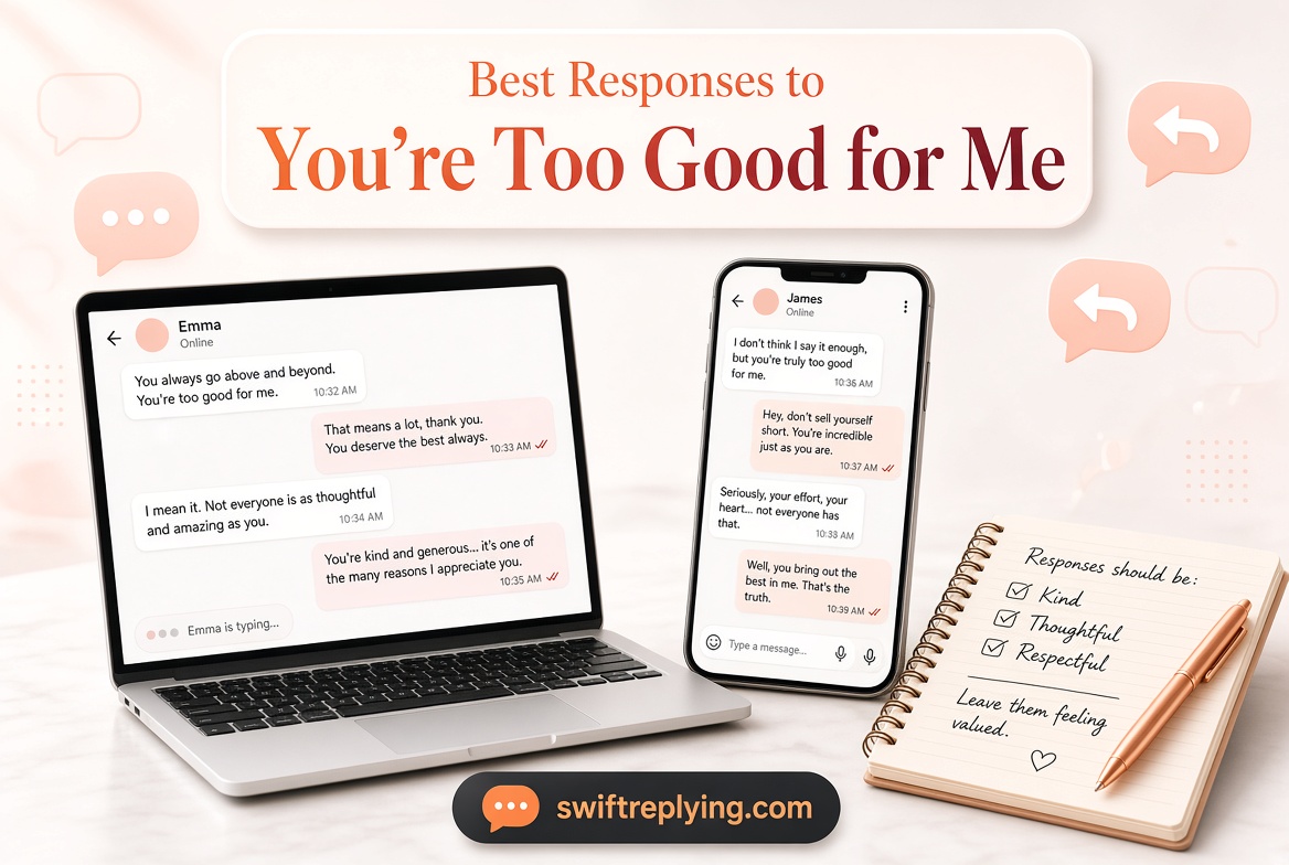 Best Responses to “You’re Too Good for Me”