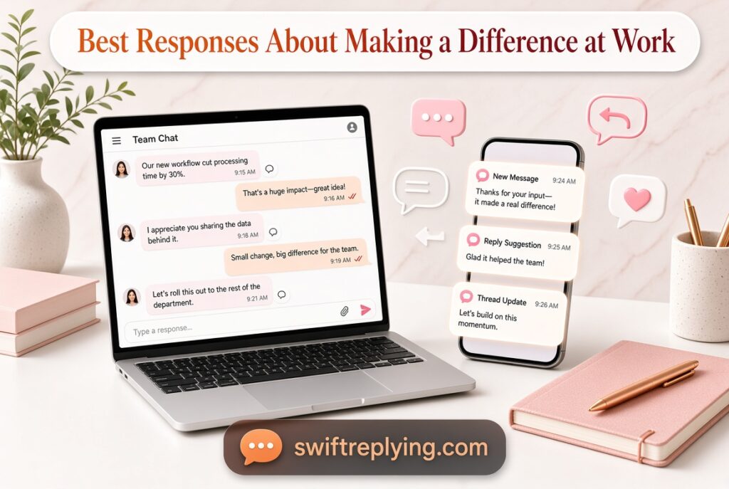 Best Responses About Making a Difference at Work