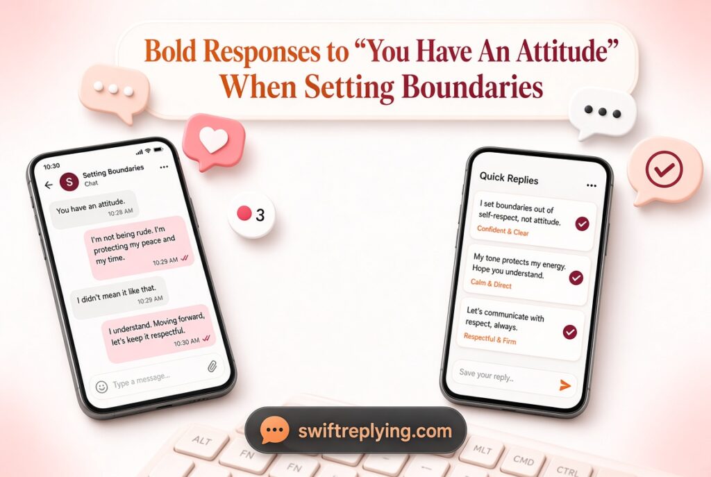 Bold Responses to “You Have An Attitude” When Setting Boundaries